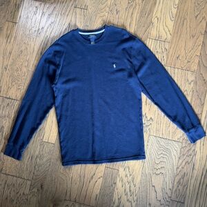 Polo by Ralph Lauren Navy Blue Thermal Knit Shirt